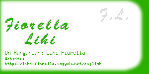 fiorella lihi business card